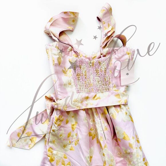 V. CHAPMAN The Vera Dress in Light Lilac Baroque Floral (size 6) NWT - Picture 11 of 14